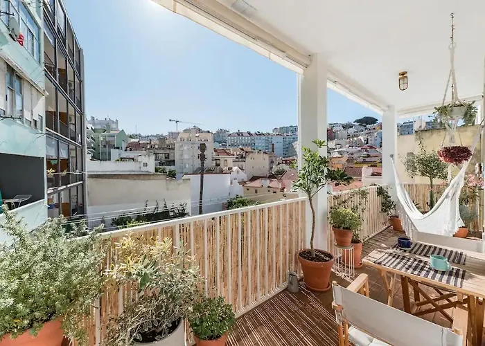 Apartament New Bright Design With Spacious Balcony Lizbona